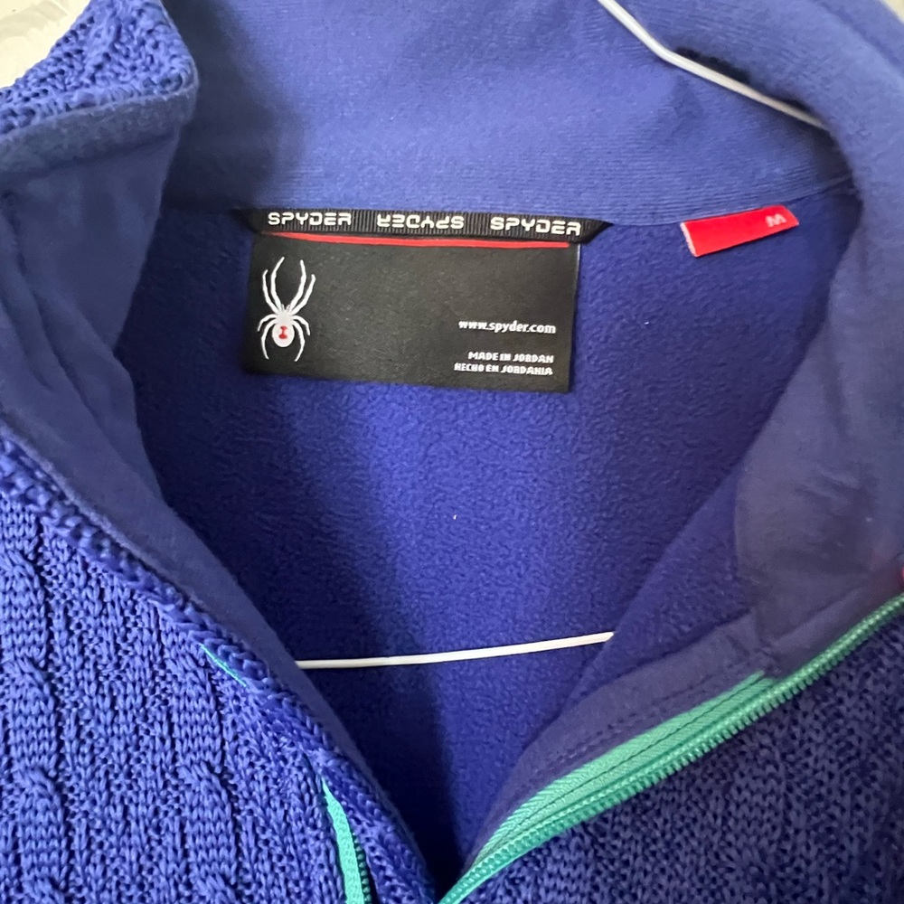 Spyder Women's Royal Blue Jacket with Teal Zipper - Picture 4 of 8